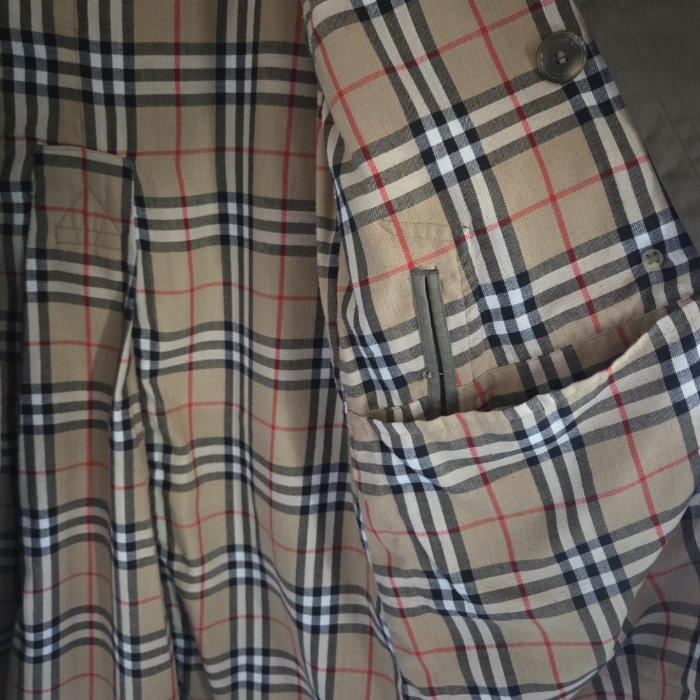 Vintage Burberrys  Trench CoatMade in England NovaCheck Lined Classic Price Firm - Picture 9 of 10